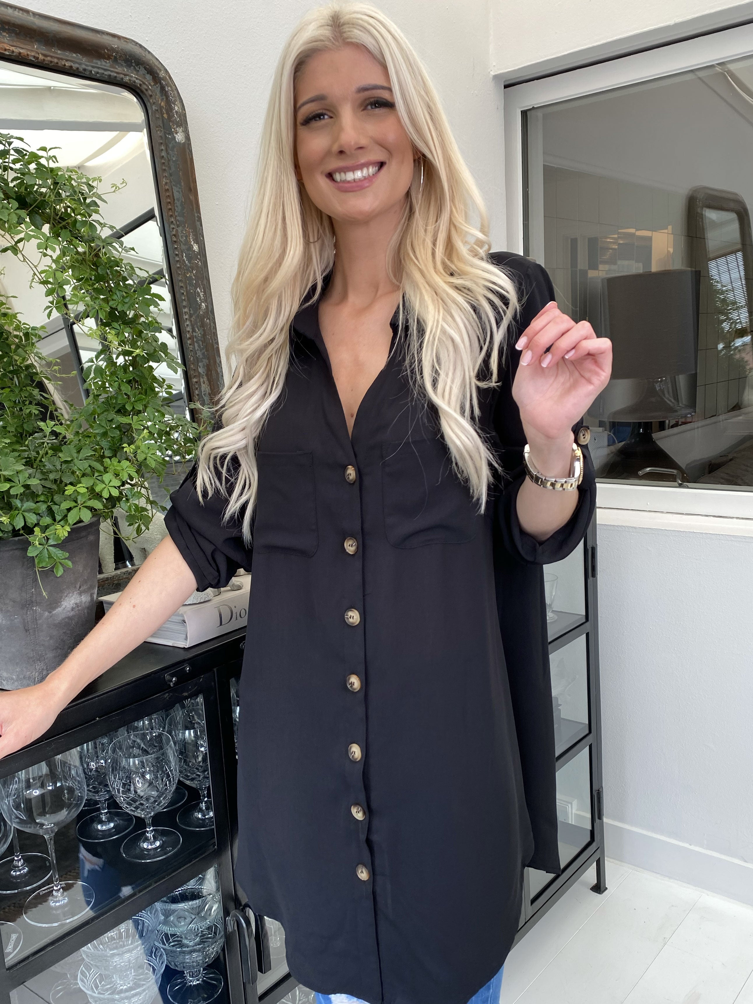 Alyssa - Let simpel skjorte i løs pasform